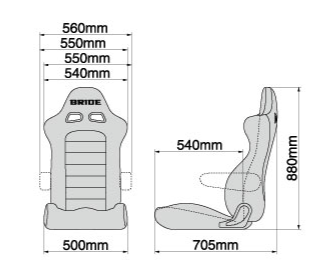 Noiva - EUROSTERII CRUZ PRETO BUCKET SEAT
