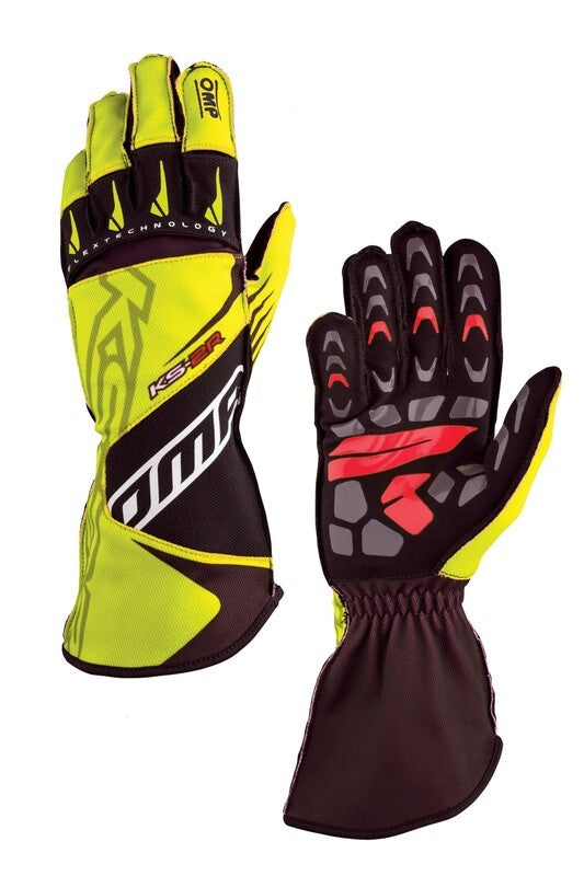 OMP KS-2R GLOVES MY2022 RED/BLACK SIZE XXS