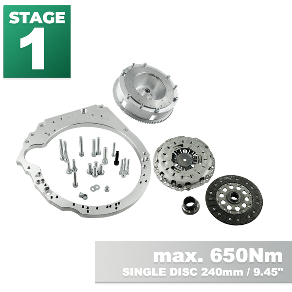 PMC - STAGE 1 Honda K K20 K24 - BMW M57 / E46 S54 M3 - 240mm / 9.45" (S1-K-M57-877)