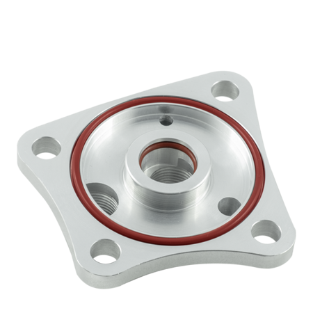 PMC Motorsport - Oil filter adapter Nissan RB + flare fittings M18x1,5-AN10
