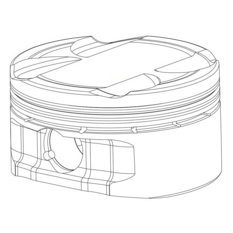 CP Piston & Ring Set for 4G63 2G-Bore (86.0rmm)-Size (+1.0)-CR (8.5 Eclipse / 9.0 Evo 8/9)