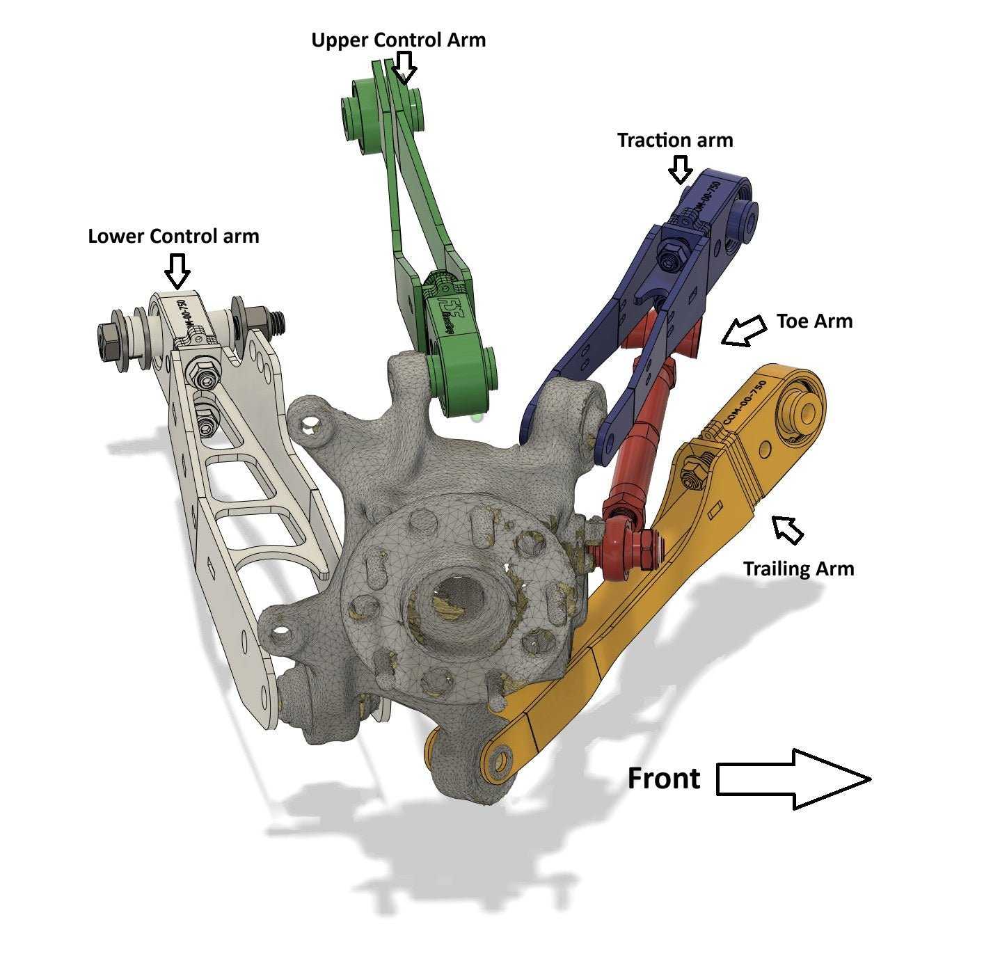 FDF Raceshop - Genesis Rear Lower Control Arms
