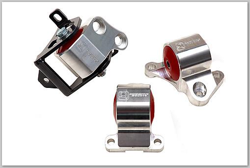 Innovative 96-00 Civic B/D Series Silver Aluminum Mounts 75A Bushings (2 Bolt)