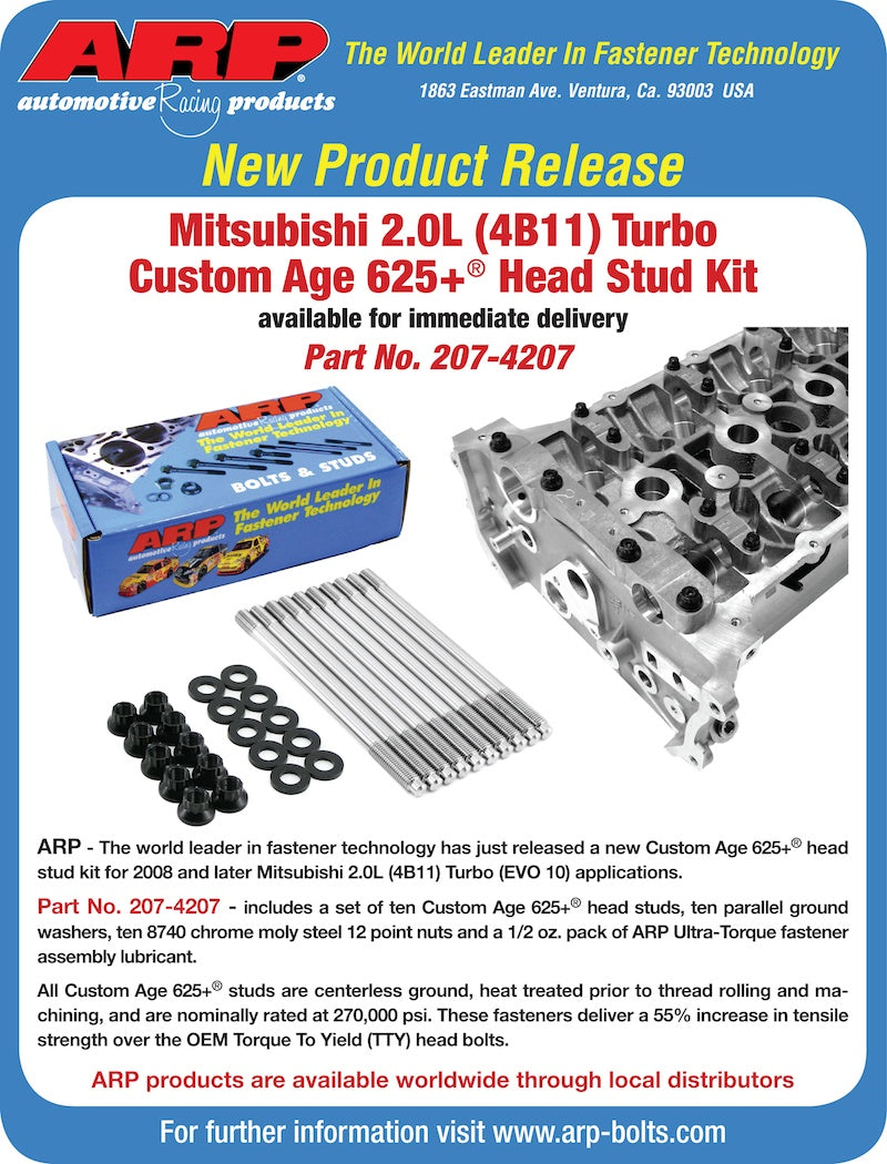 ARP Mitsubishi 4B11 CA625+ Head Stud Kit