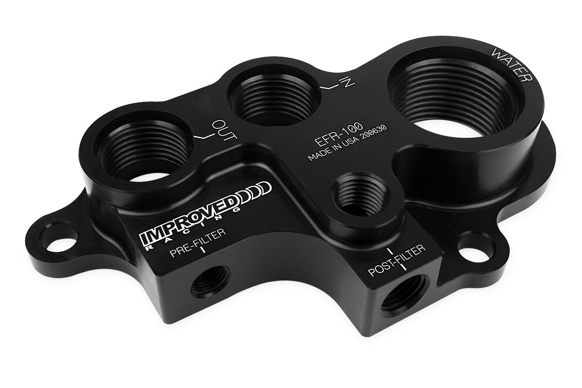Improved Racing - Oil filter relocation and oil cooler adapter, Ford Modular V8