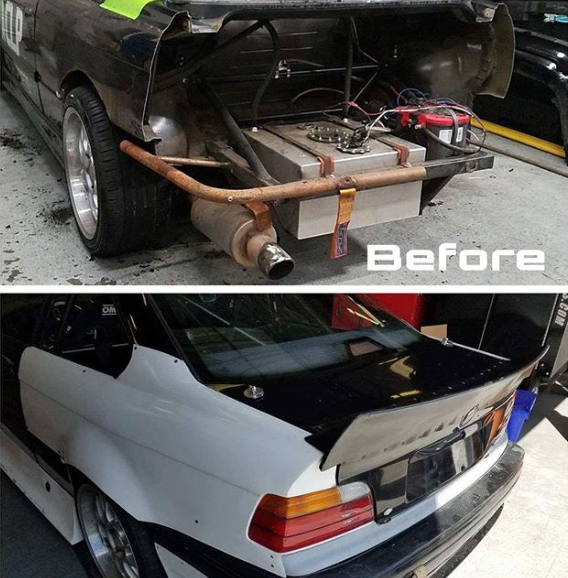 Big Duck Club - BMW E36 Coupe Rear Clip Replacement V2 (75mm)