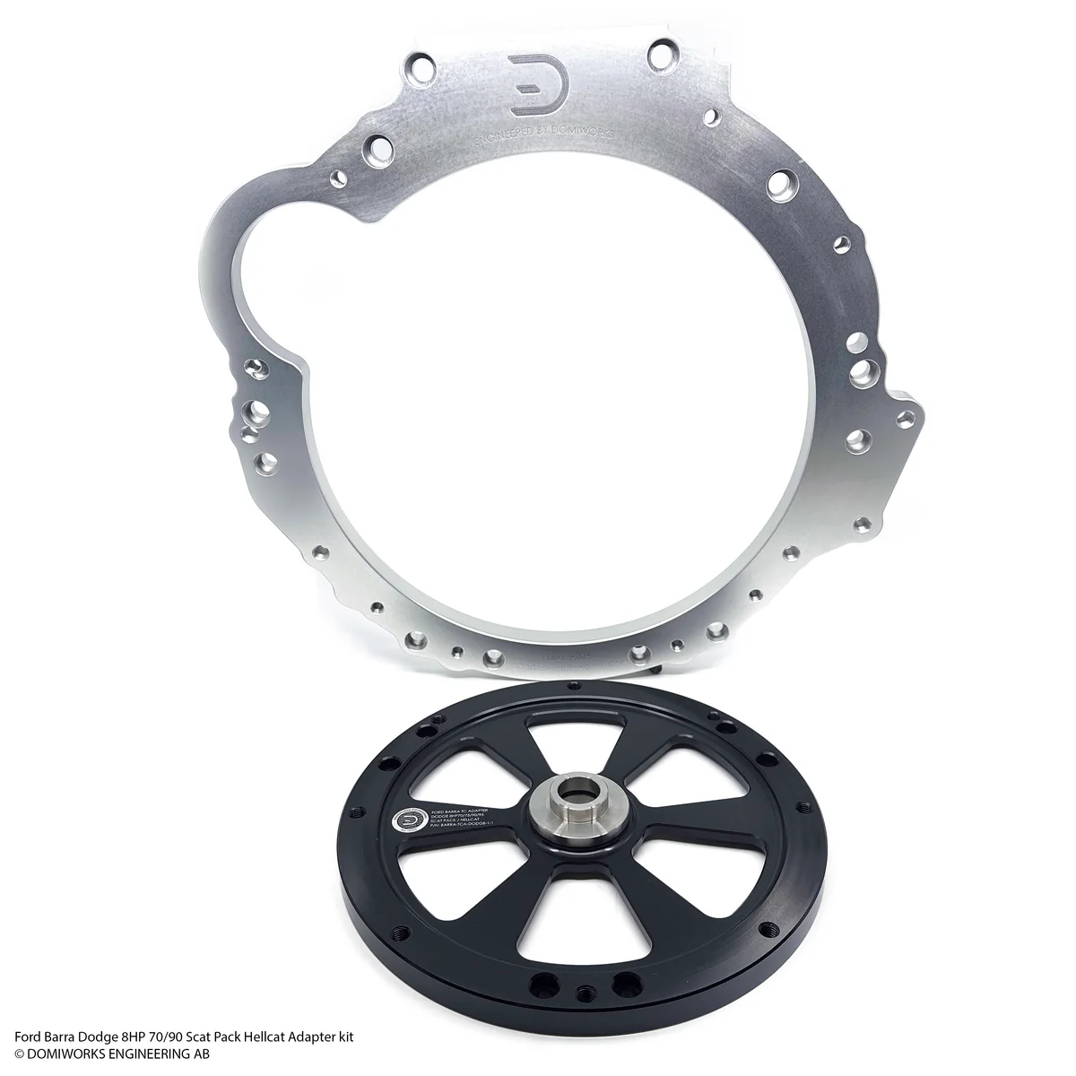 DomiWorks Engineering - FORD BARRA TO DODGE 8HP 70/75/90/95 SCAT PACK HELLCAT ADAPTER KIT