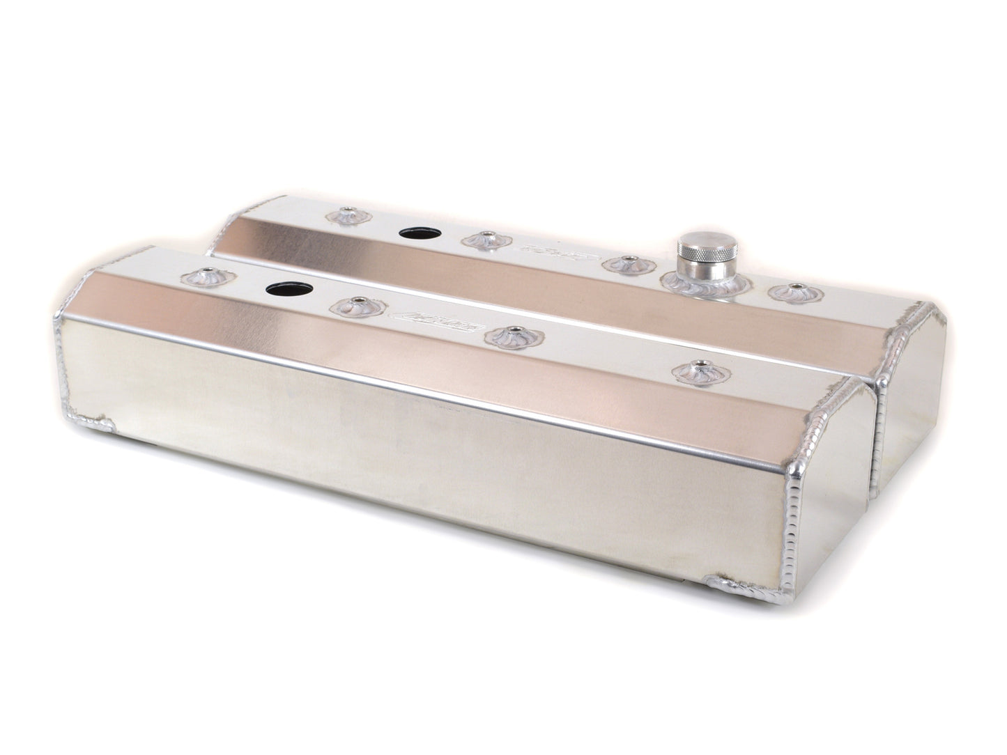 Canton - Válvula cobre bloco pequeno Chevy Centerbolt Fab Alum com enchimento e PCV