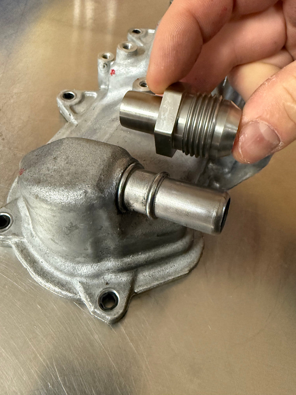Dedicated Motorsports - 12an Press in valve cover fittings for LT valve covers
