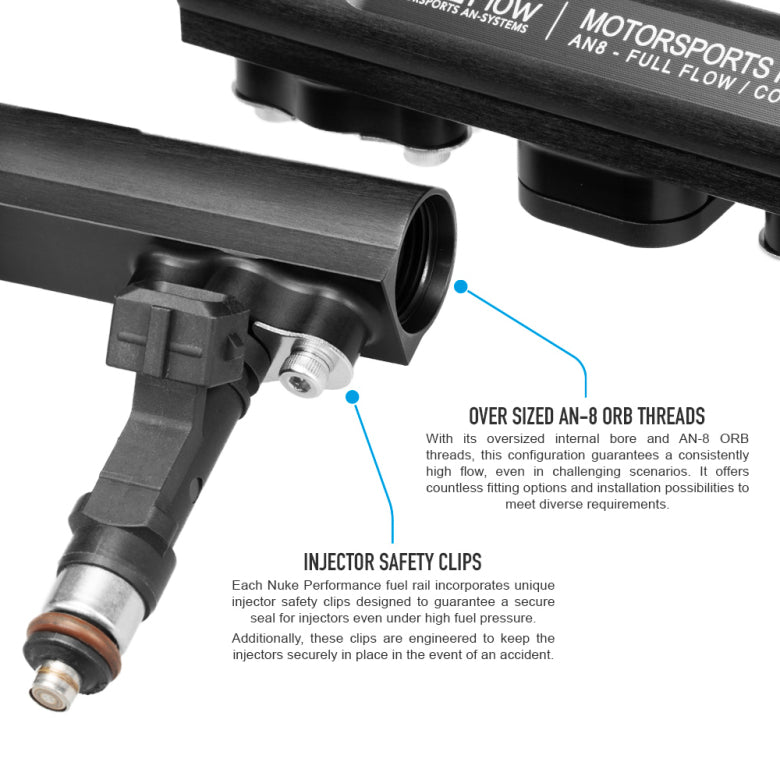 Nuke Performance - BMW 6cyl M30 fuel rail (120-02-106)