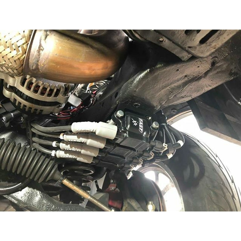 TSP - LS2 LS3 LS4 LS7 LS9 Coil Pack Relocation Kit - Brackets, Coil Harness, and 36" extension harness - Powdercoated Black (25-LS2RK)