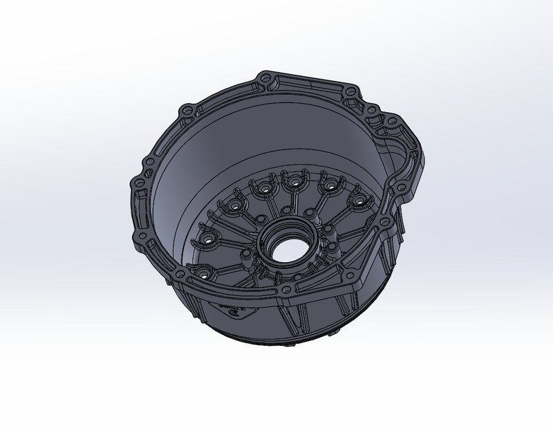 DomiWorks Engineering - TOYOTA 1JZ/2JZ ULTIM8HP BELLHOUSING KIT FOR 8HP95 DODGE TRACKHAWK