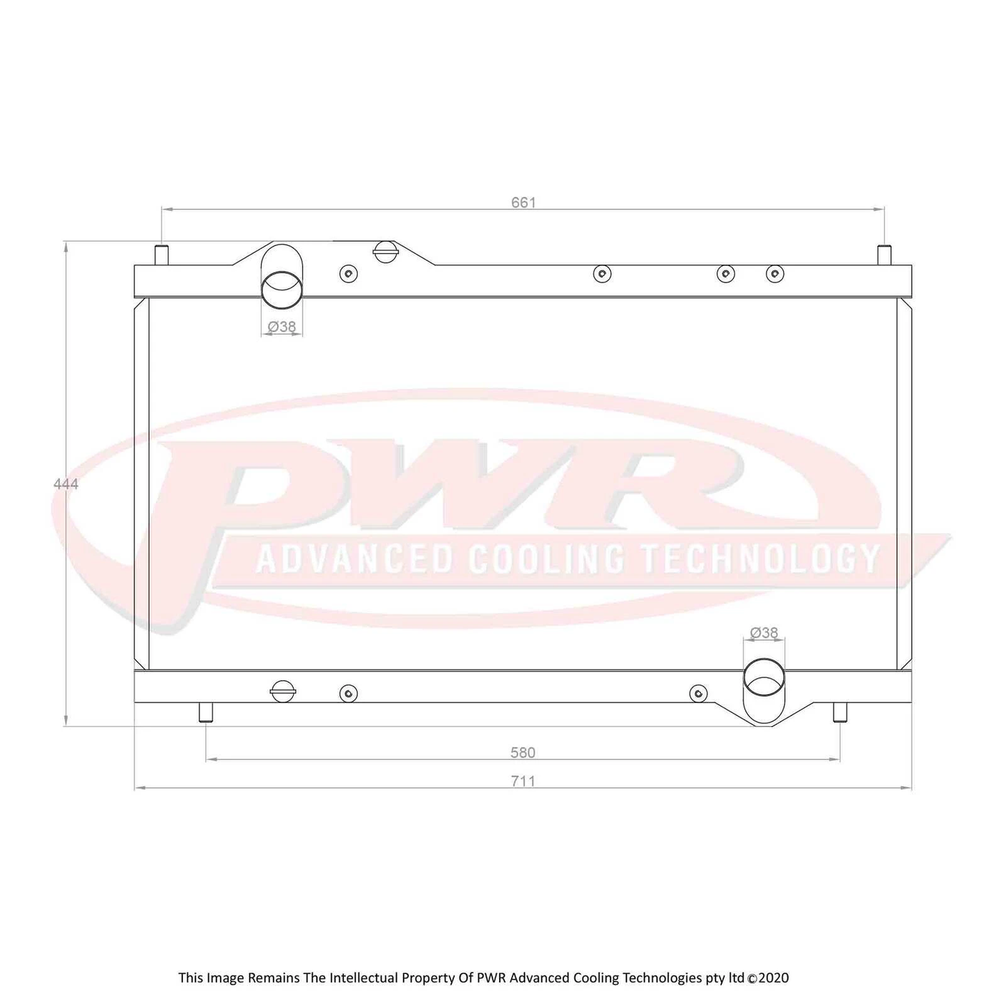 PWR - 1990-05 Honda NSX V6 Radiator
