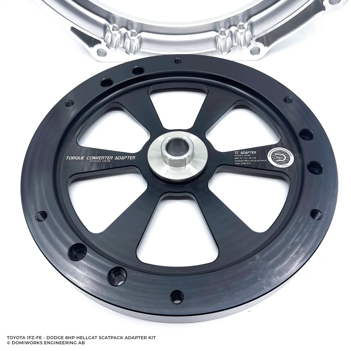 DomiWorks Engineering - TOYOTA 1FZ-FE TO DODGE 8HP 70 / 75 / 90 / 95 HELLCAT SCAT PACK TRACKHAWK ADAPTER KIT