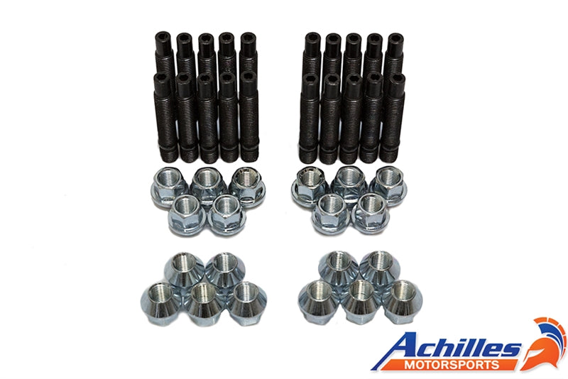 ACHILLES MOTORSPORTS - BMW RACE STUD CONVERSION KIT WITH LUG NUTS - 5 LUG M12X1.5