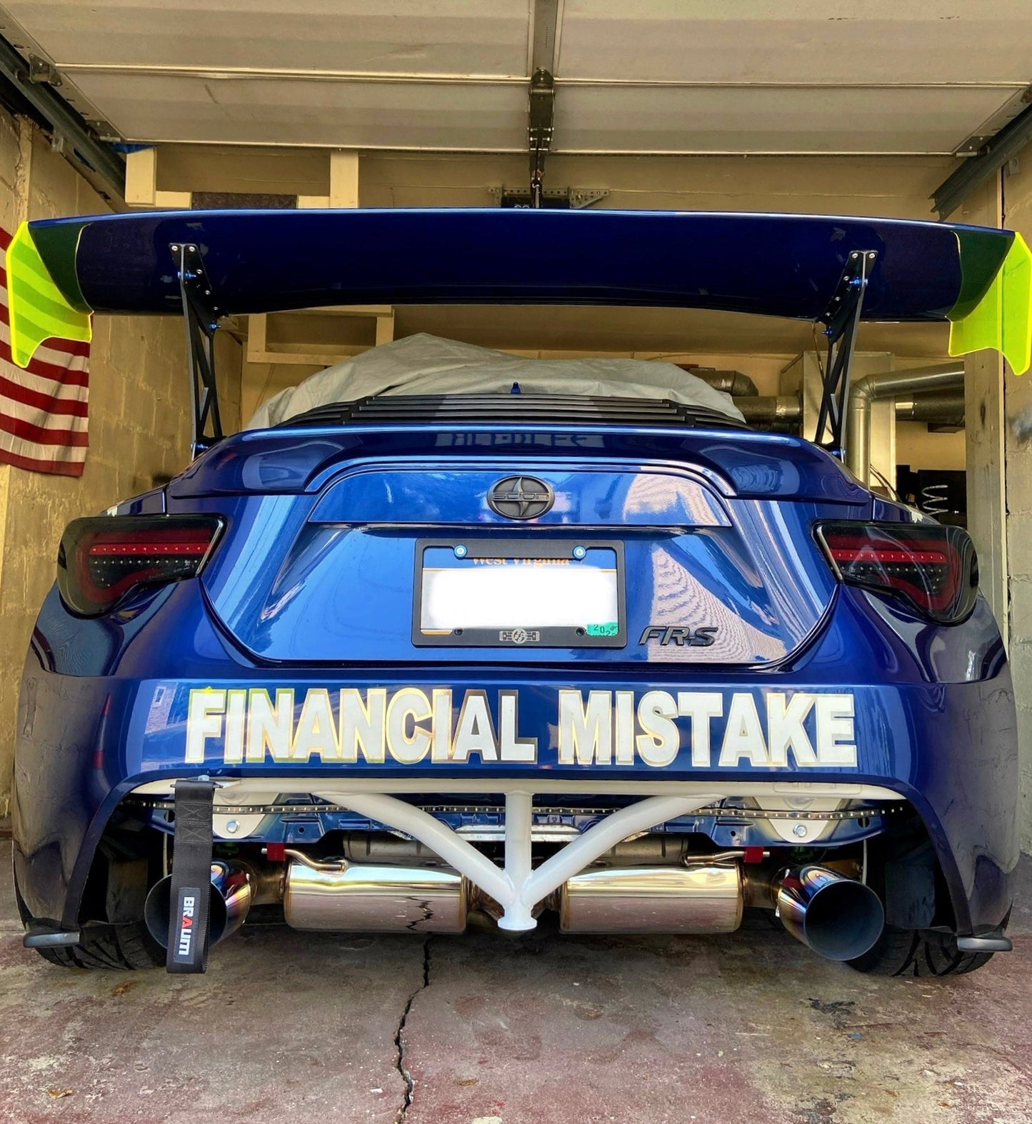 True Focus Fabrication - Scion FR-S / Subaru BRZ / Toyota GT86 - Rear Standard Bash Bar