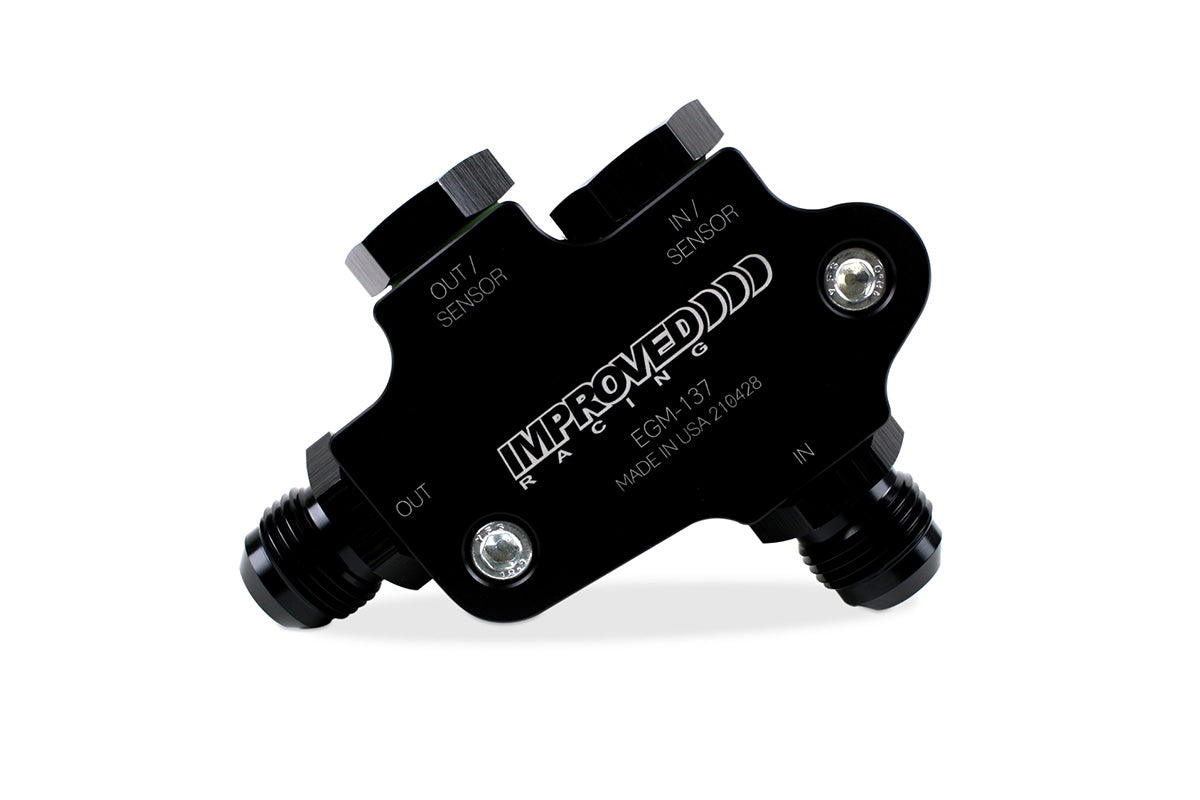 Improved Racing - Oil cooler adapter, C7 Corvette LT1 / LT4 engine (with C7 pan), non-thermostatic