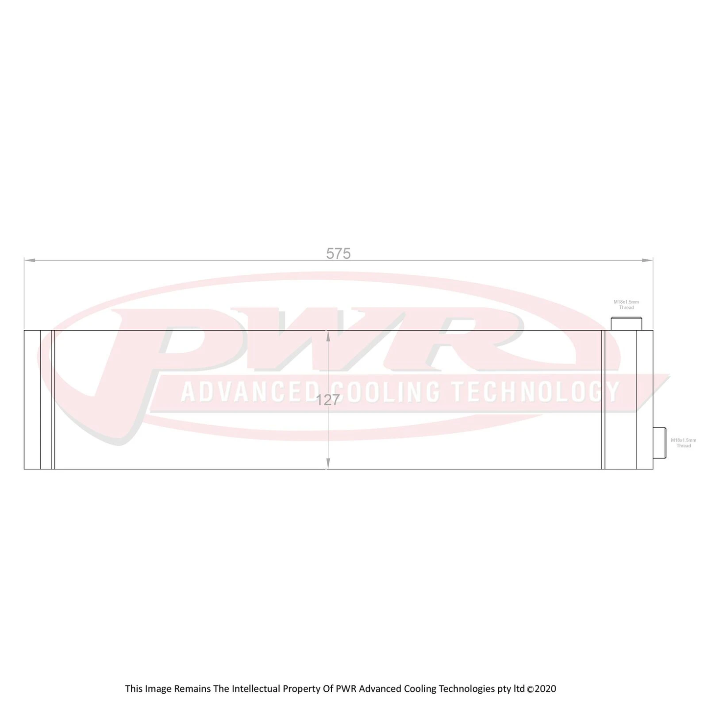 PWR - Mazda RX7 FC Series 4-5 13B Rotary Engine (1985-1992) Extruded Tube Engine Oil Cooler