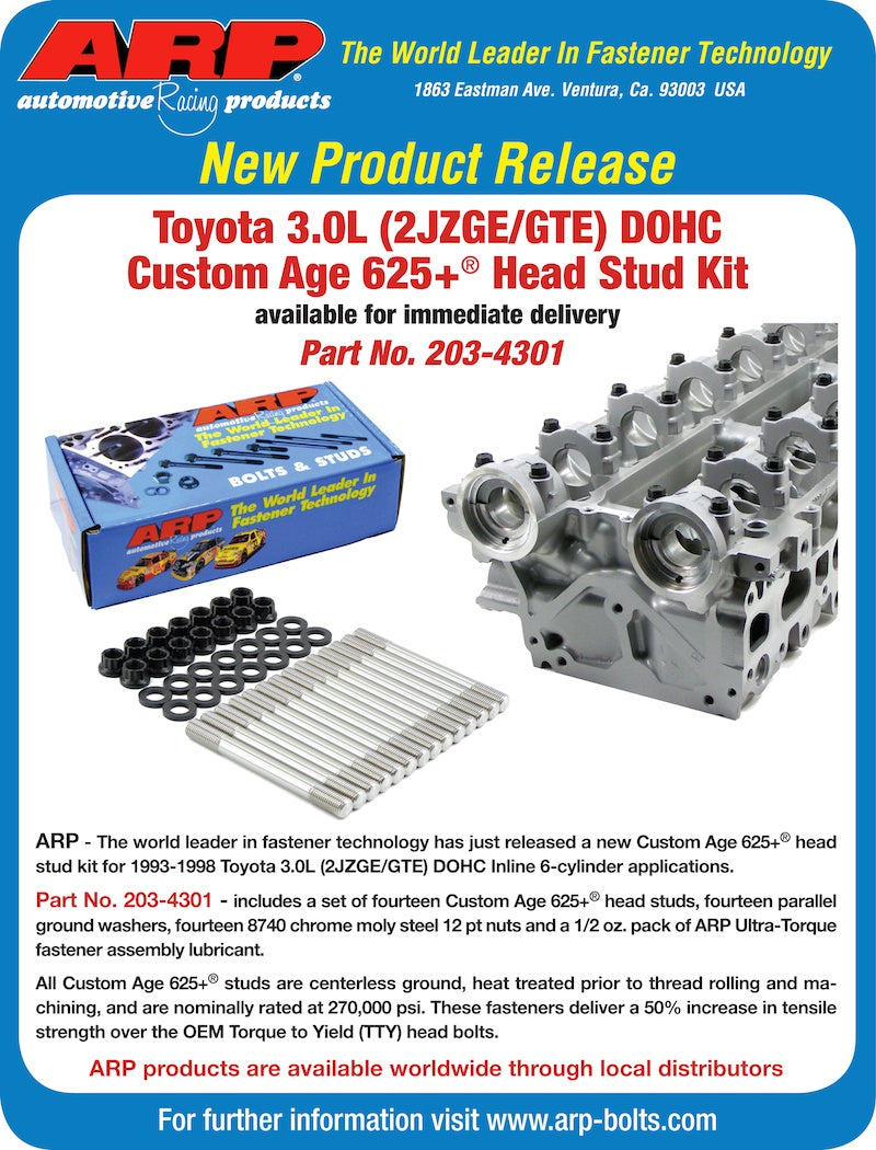 ARP Toyota 2JZGE/GTE CA625+ Head Stud Kit