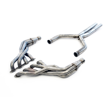 TSP - 2016+ Camaro SS & 1LE 2.00" Stainless Steel Long Tube Headers & 3" Stainless Steel Catted X-Pipe (25-TSPG6304HX-CAT-200)