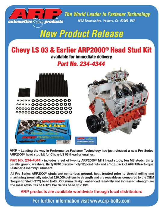 ARP SB Chevy LS 03 and Earlier Head Stud Kit