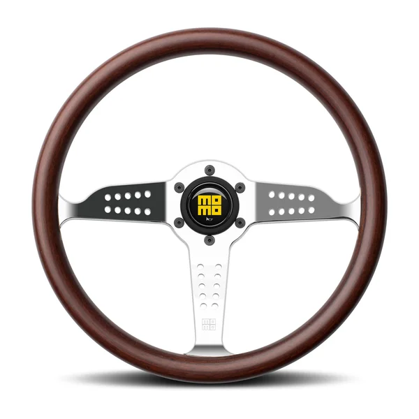 Momo Super Grand Prix Steering Wheel 350 mm - Mahogany Wood/Pol Spokes