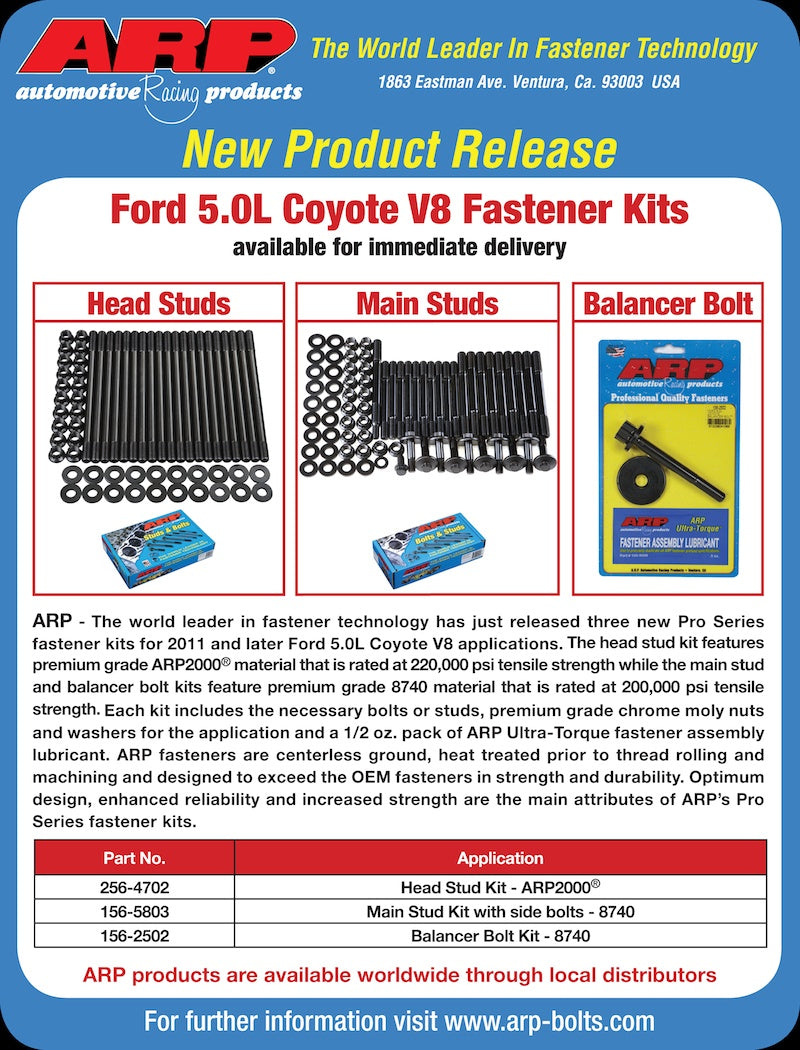 ARP Ford Coyote 5.0L Balancer Bolt Kit