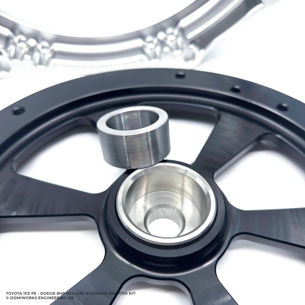 DomiWorks Engineering - TOYOTA 1FZ-FE TO DODGE 8HP 70 / 75 / 90 / 95 HELLCAT SCAT PACK TRACKHAWK ADAPTER KIT