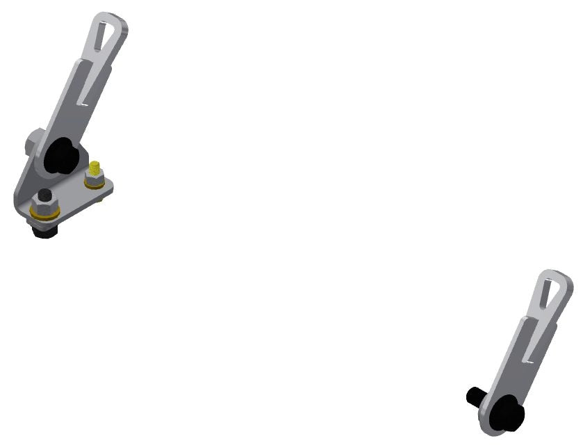 Brey Krause - Clip-In Lap Belt Mounts for R-9220/1/2/3 Side Mounts