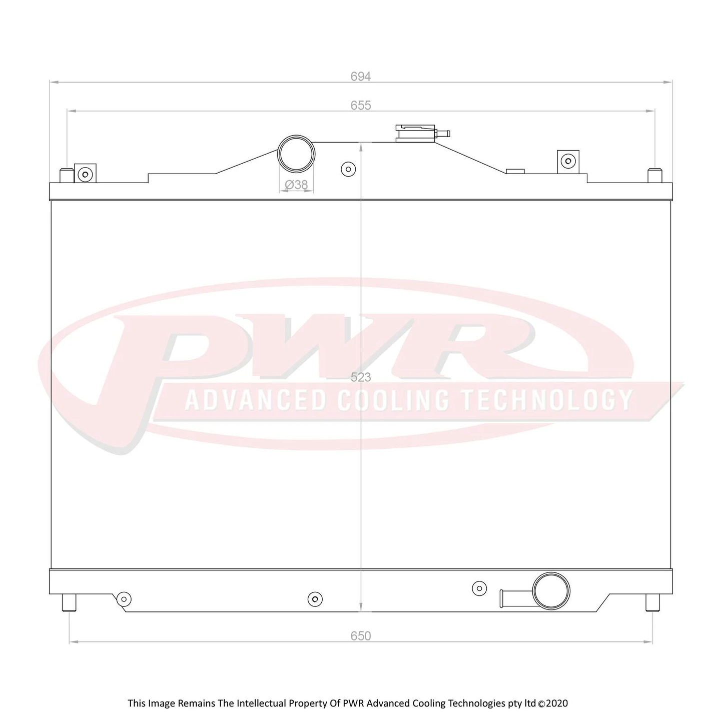 PWR - 1990 - 96 Mazda Cosmo 13BTT42mm Radiator