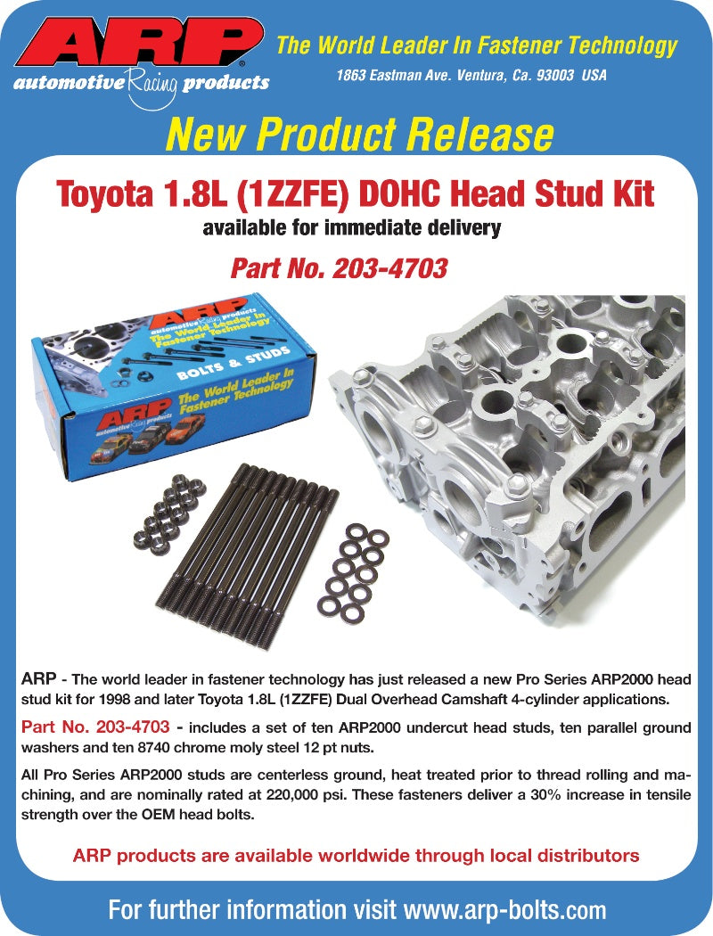ARP Toyota 1.8L 4-cylinder Head Stud Kit
