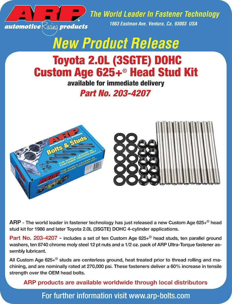 ARP Toyota 3SGTE CA625+ Head Stud Kit