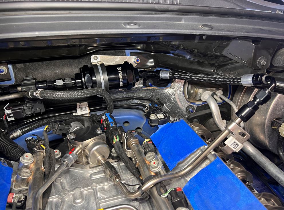 Dedicated Motorsports - Camaro ZL1 6 Micron Fuel Filter Kit with Stock Feed Line