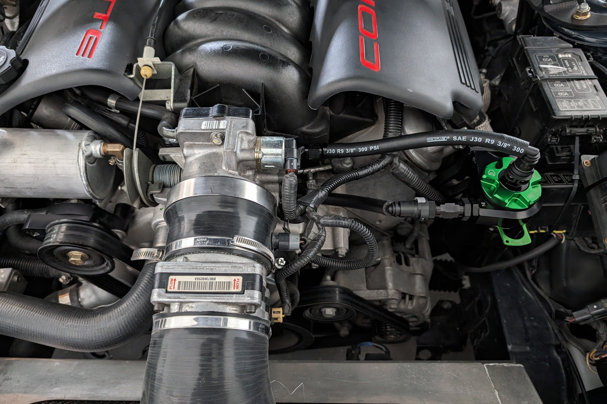 Improved Racing - CCS oil catch can kit, GM Gen III & IV LS engines, LEFT CYL. HEAD MOUNT