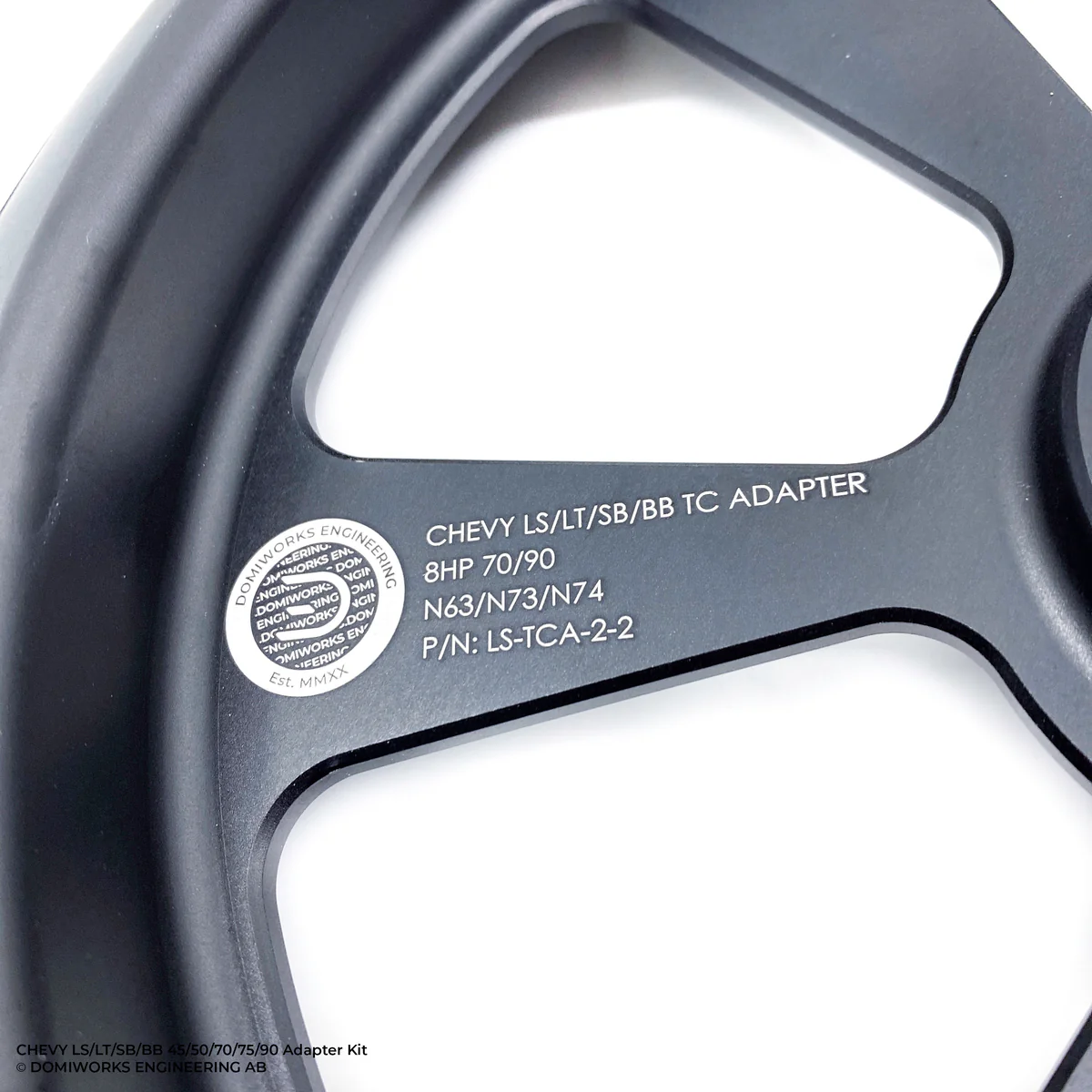 DomiWorks Engineering - CHEVY LS/LT/SB/BB TO 8HP 45/50/70/75/90 N57 B57 B58 N63 N73 N74 ADAPTER KIT