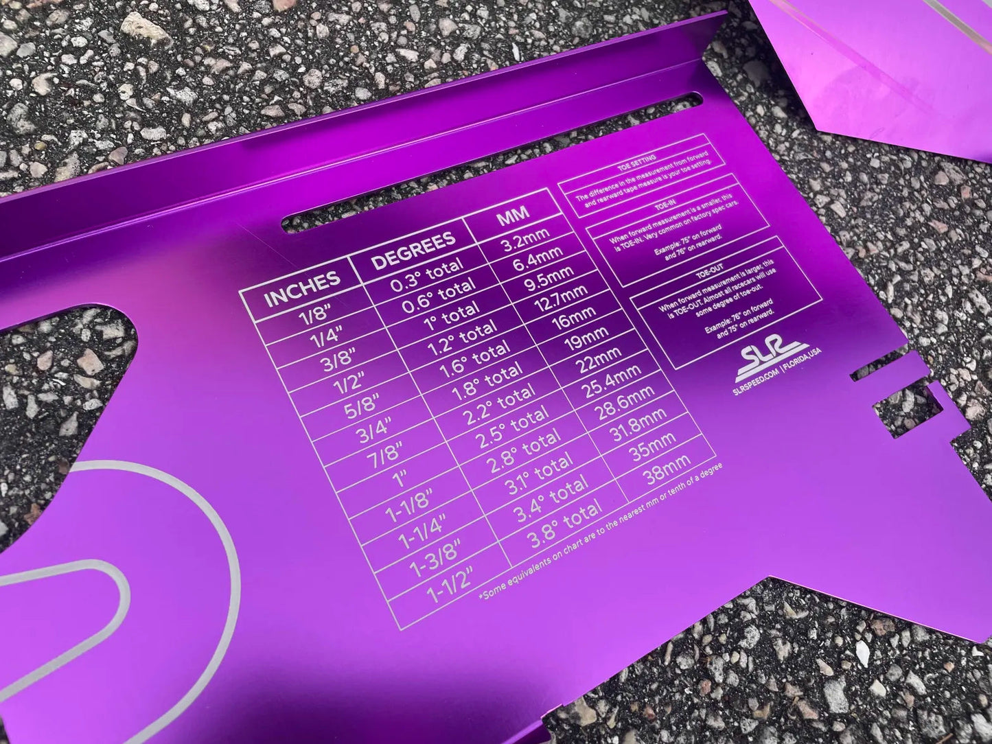 SLR Speed - SLR Toe Plates for Racing & Drifting - Wheel Alignment Setting