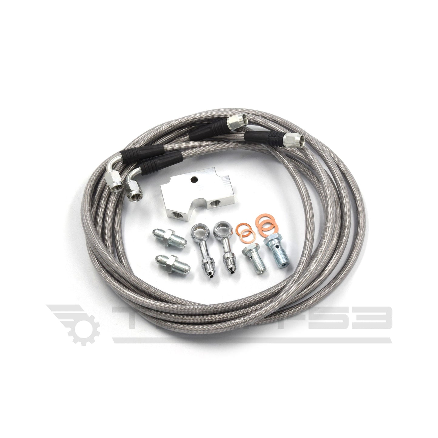 TECH 53 - Nissan 350Z / 370Z Inline Hydro Stainless Steel Braided Lines Kit
