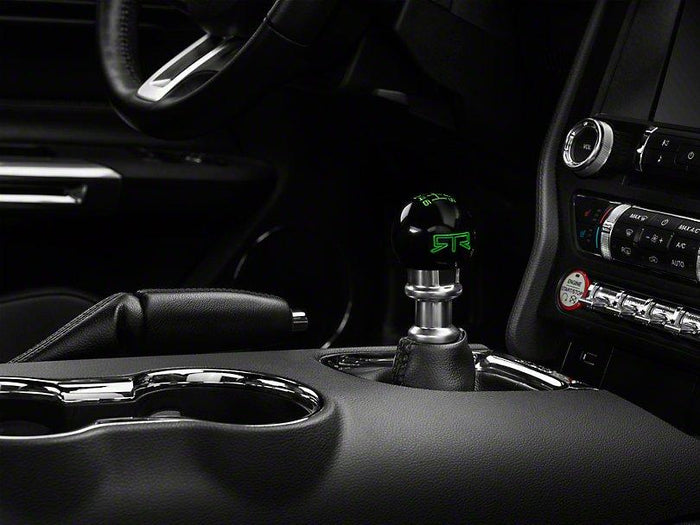 RTR - BLACK SHIFT KNOB - GREEN ENGRAVING (15-23 GT, ECOBOOST, V6)
