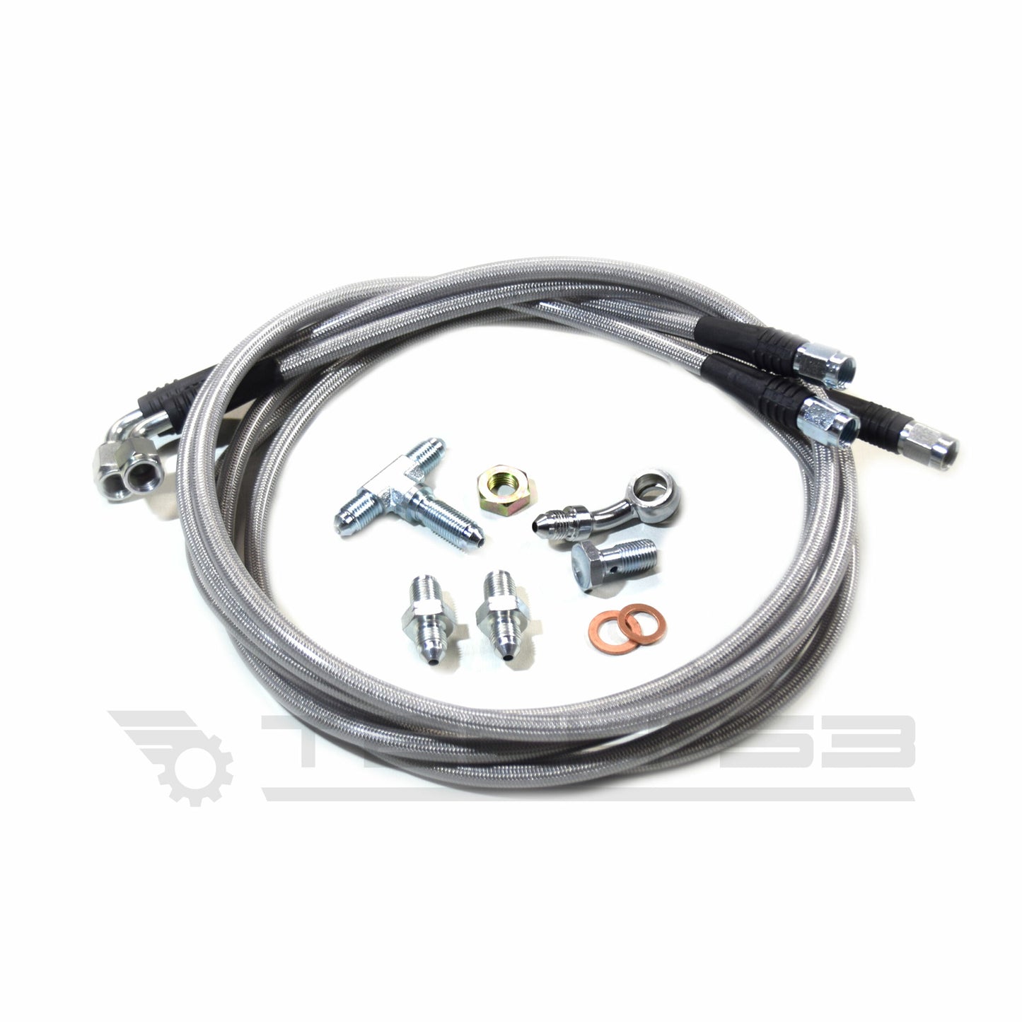 TECH 53 - BMW Stand Alone Dual Hydro Stainless Steel Braided Lines DOT Compliant