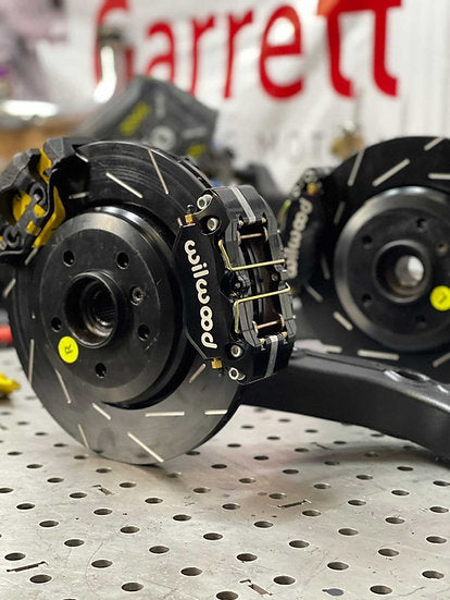 SLG - BMW E46 Wilwood Dual Caliper Bracket & Kits - ( M3 & Z4M ) w/ Caliper and Pad Set