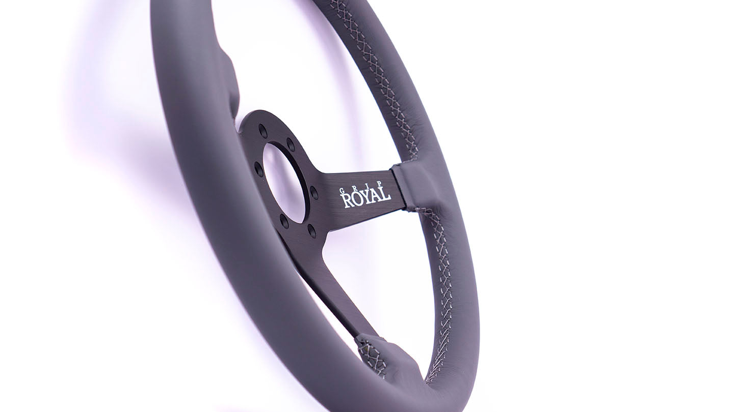 Grip Royal - Brute - 350mm - Grey Leather - "Macbeth"