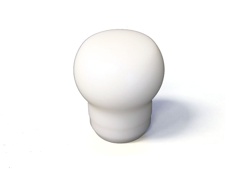 Pomo de palanca de cambios Fat Head Delrin (blanco): Universal 12x1.25