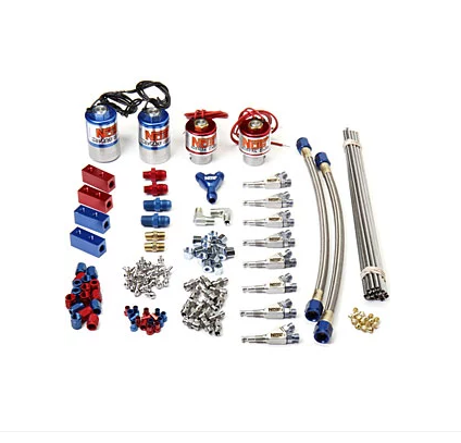 Nitrous Oxide System - NOS Pro Race Professional Fogger Nitrous System Stainless Steel Soft Plume Nozzles (04466NOS)