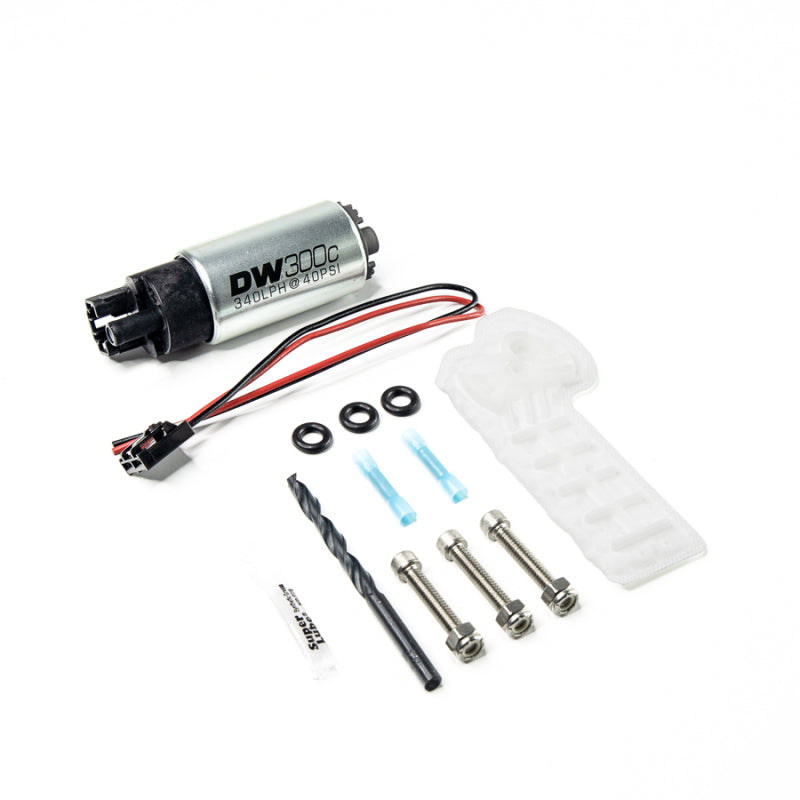 Bomba de combustível compacta DeatschWerks 15-19 Golf R/15-18 1.8/15-18 GTI 340 lph sem clipes com kit de instalação 9-1060