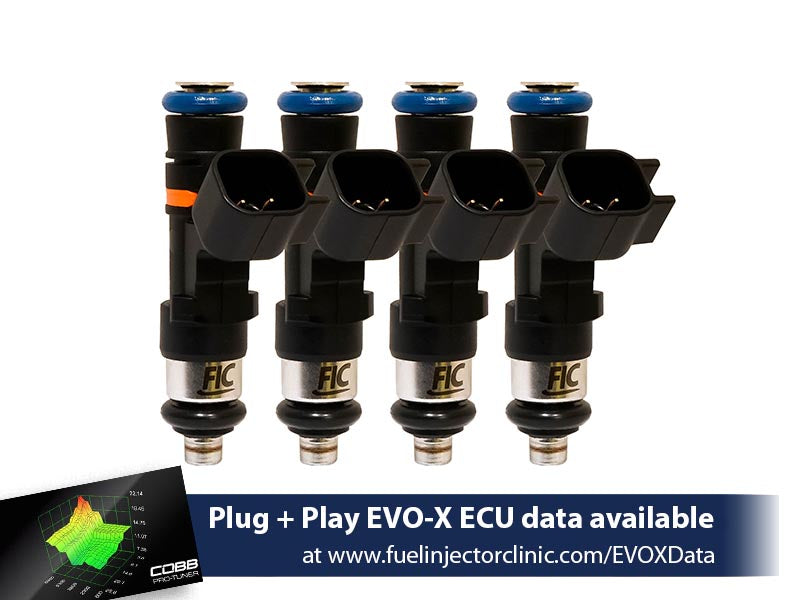 Fuel Injector Clinic - 650cc FIC Mitsubishi Evo X Fuel Injector Clinic Injector Set (High-Z) (IS127-0650H)