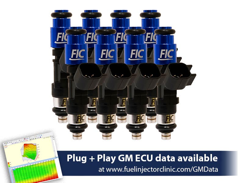 Fuel Injector Clinic - 775cc (85 lbs/hr at OE 58 PSI fuel pressure) FIC Fuel Injector Clinic Injector Set for SBC engines (High-Z) (IS300-0775H)