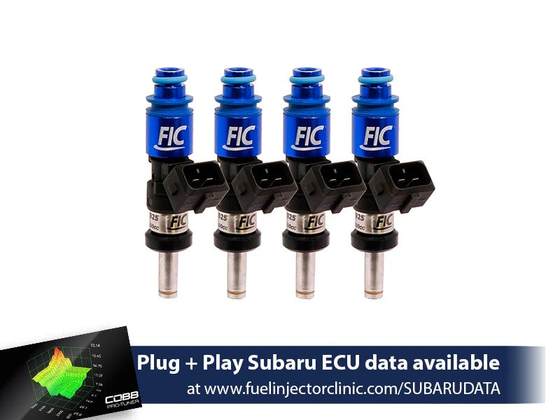 Fuel Injector Clinic - 1200cc (Previously 1100cc) Subaru WRX('02-'14)/Sti ('07+) Fuel Injector Clinic Injector Set (High-Z) (IS175-1200H)
