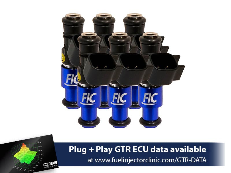 Fuel Injector Clinic - 1440cc FIC Nissan R35 GT-R Fuel Injector Clinic Injector Set (High-Z) (IS188-1440H)