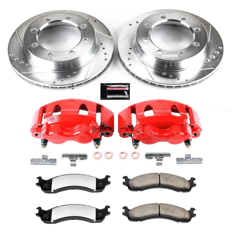 Power Stop 95-99 Ford F-250 dianteiro Z36 Kit de freio para caminhão e reboque com pinças