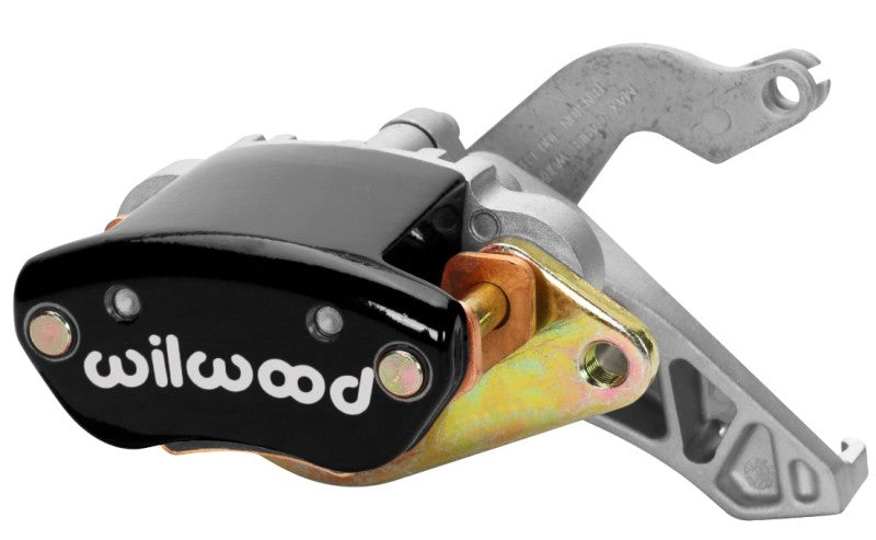 Wilwood Caliper-MC4 Mecânico-R/H - Preto com logotipo 1,19 pol. Pistão 0,81 pol. Disco